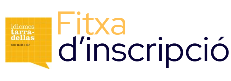 Inscripci&oacute; on-line Idiomes Tarradellas